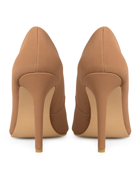 Zapatilla Camel Stilettos Tira Oro 79058